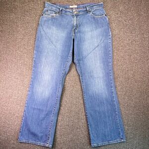 Levis 550 Jeans Women 12M Blue Relaxed Bootcut Med Wash Stretch Denim Fit36x31.5